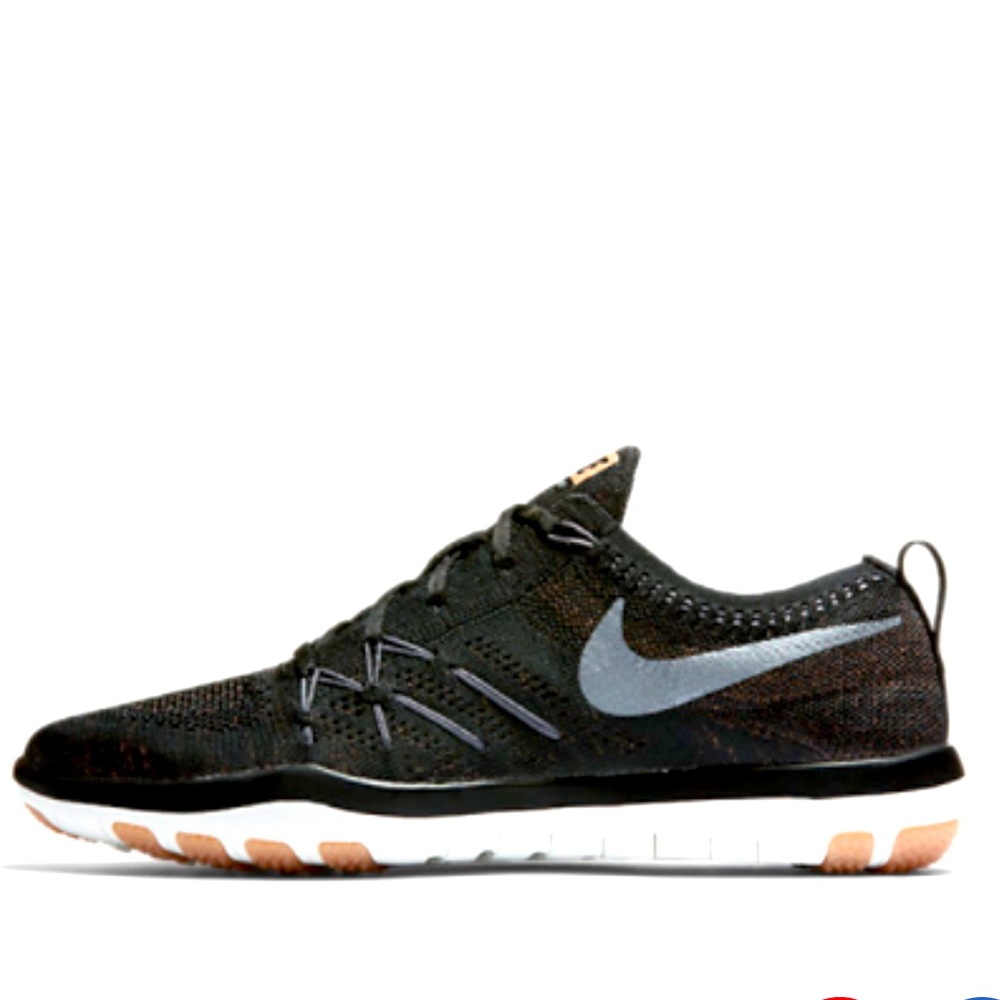 Nike Free Transform Flyknit Training Sneakers Women’s Size 9 Black & Silver